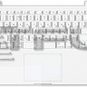 <!--Клавиатура для ноутбука Apple A1342 с корпусом 13,3" (белая)-->