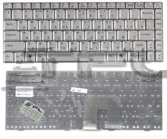 <!--Клавиатура для ноутбука ASUS U3 F9 F6 F6A F6E F6H F6S F6V F6Ve (серебро)-->