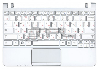 <!--Клавиатура для ноутбука Samsung NC110 с корпусом (белая)-->