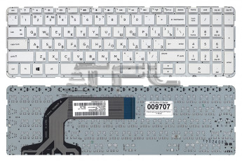 <!--Клавиатура для ноутбука HP Pavilion DV2-1000 DV2-1100 DV2-1200 (белая)-->
