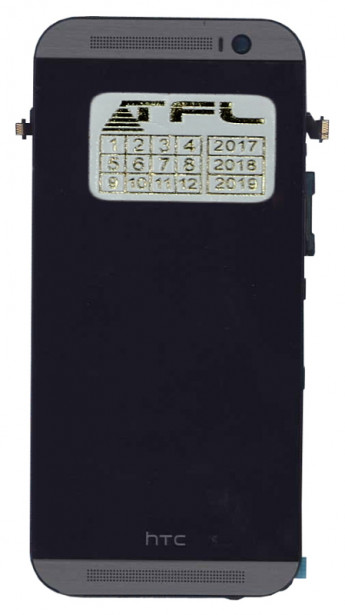 <!--Модуль (матрица + тачскрин) для HTC One M8 с рамкой (черный)-->