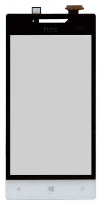 <!--Сенсорное стекло (тачскрин) для HTC Windows Phone 8S (A620e) (черный с белым)-->
