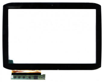 <!--Сенсорное стекло (тачскрин) Motorola MZ615 MZ616 Xoom 2 с рамкой и платой (черный) -->