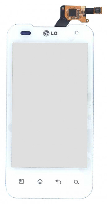 <!--Сенсорное стекло (тачскрин) для LG P990 Optimus 2X (белый)-->