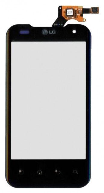 <!--Сенсорное стекло (тачскрин) для LG P990 Optimus 2X (черный)-->