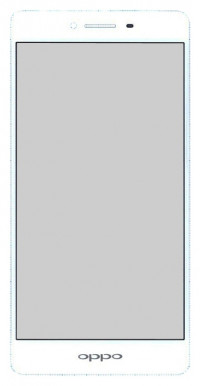 <!--Сенсорное стекло (тачскрин) для Oppo R7S (белый)-->