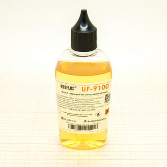 <!--Флюс жидкий Rusflux UF-9100 для пайки SMD и BGA (100мл)-->