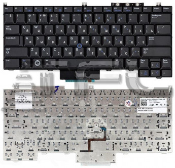 <!--Клавиатура для ноутбука Dell Latitude E4300 (черная) с с трек-поинтом-->