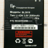 <!--Аккумуляторная батарея BL3819 для Fly IQ4514 Evo Tech 4-->