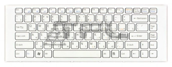<!--Клавиатура для ноутбука Sony Vaio VPC-EG VPC-EK (белая)-->