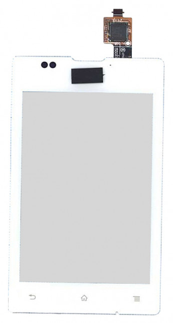 <!--Сенсорное стекло (тачскрин) для Sony Xperia E | E Dual C1505|C1605 (белый)-->