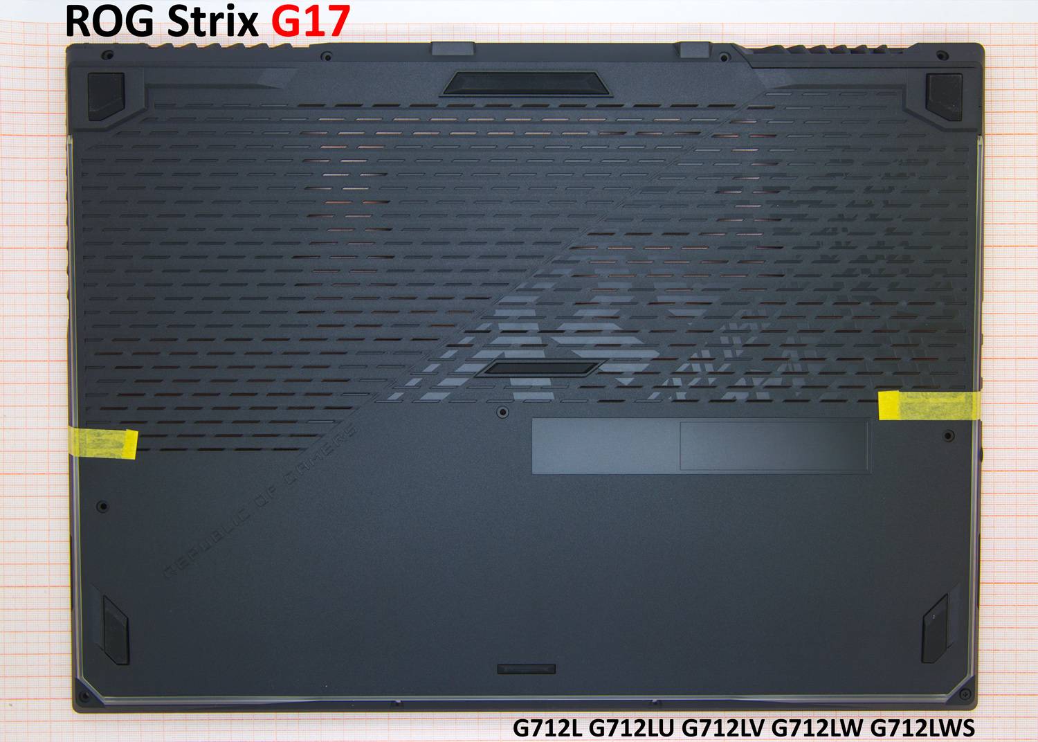 Rog G17 G712 Strix G17 G712lv G712 Strix G17 G712lw Нижняя часть