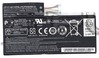 <!--Аккумуляторная батарея AC13F8L для Acer Iconia Tab A1 A1-810 3.75V 5340mAh-->