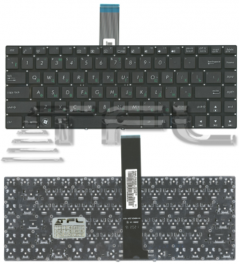 <!--Клавиатура для ноутбука Asus N46 U46 K45 (черная) -->