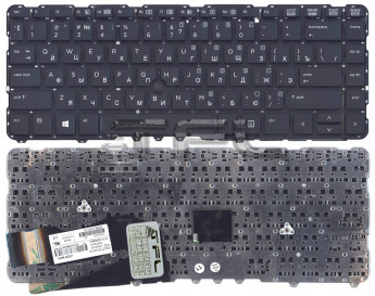 <!--Клавиатура для ноутбука HP EliteBook 840 без рамки (черная) -->