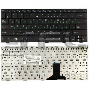 <!--Клавиатура для ноутбука Asus EEE PC 1005HA 1008HA 1001HA 1001px с рамкой (черная)-->