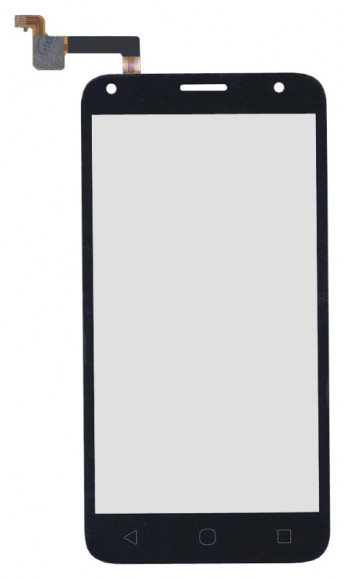 <!--Сенсорное стекло (тачскрин) для Alcatel One Touch Pixi 4 5010D (черный)-->