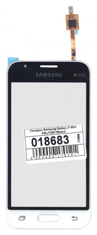 Сенсорное стекло (тачскрин) для Samsung Galaxy J1 Mini SM-J105H (белый)