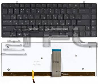 <!--Клавиатура для ноутбука Dell Studio XPS 1645 1647 1340 1640 R266D с подсветкой-->