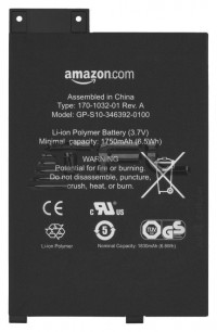 <!--Аккумуляторная батарея GP-S10-346392-0100 для Amazon Kindle 3 Keyboard 3,7v 1750mAh -->