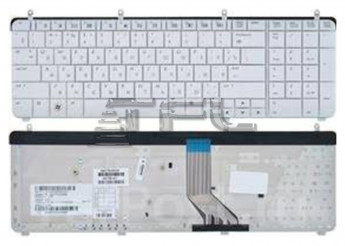 <!--Клавиатура для ноутбука HP Pavilion DV7 DV7-2000 DV7-2100 DV7-2200 DV7-3000 (белая)-->