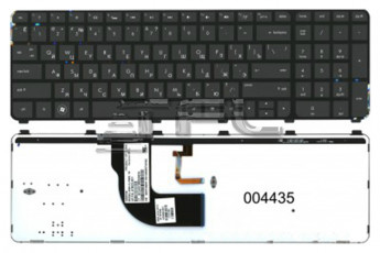 <!--Клавиатура для ноутбука HP Pavilion dv7-7000 с подсветкой и черной рамкой (черная)-->