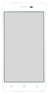 <!--Сенсорное стекло (тачскрин) для Oppo R7 (белый)-->