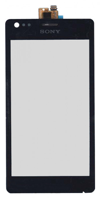 <!--Сенсорное стекло (тачскрин) для Sony Xperia M (черный)-->