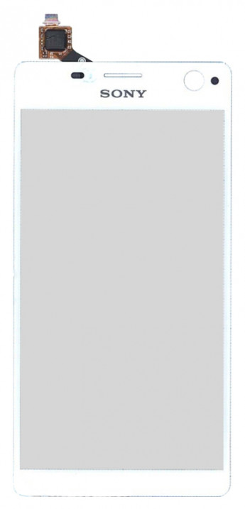 <!--Сенсорное стекло (тачскрин) для Sony Xperia C4 (белый)-->
