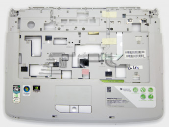 <!--Верхняя часть корпуса с тачпадом, кнопками и динамиками для Acer Aspire 5520G (разбор)-->