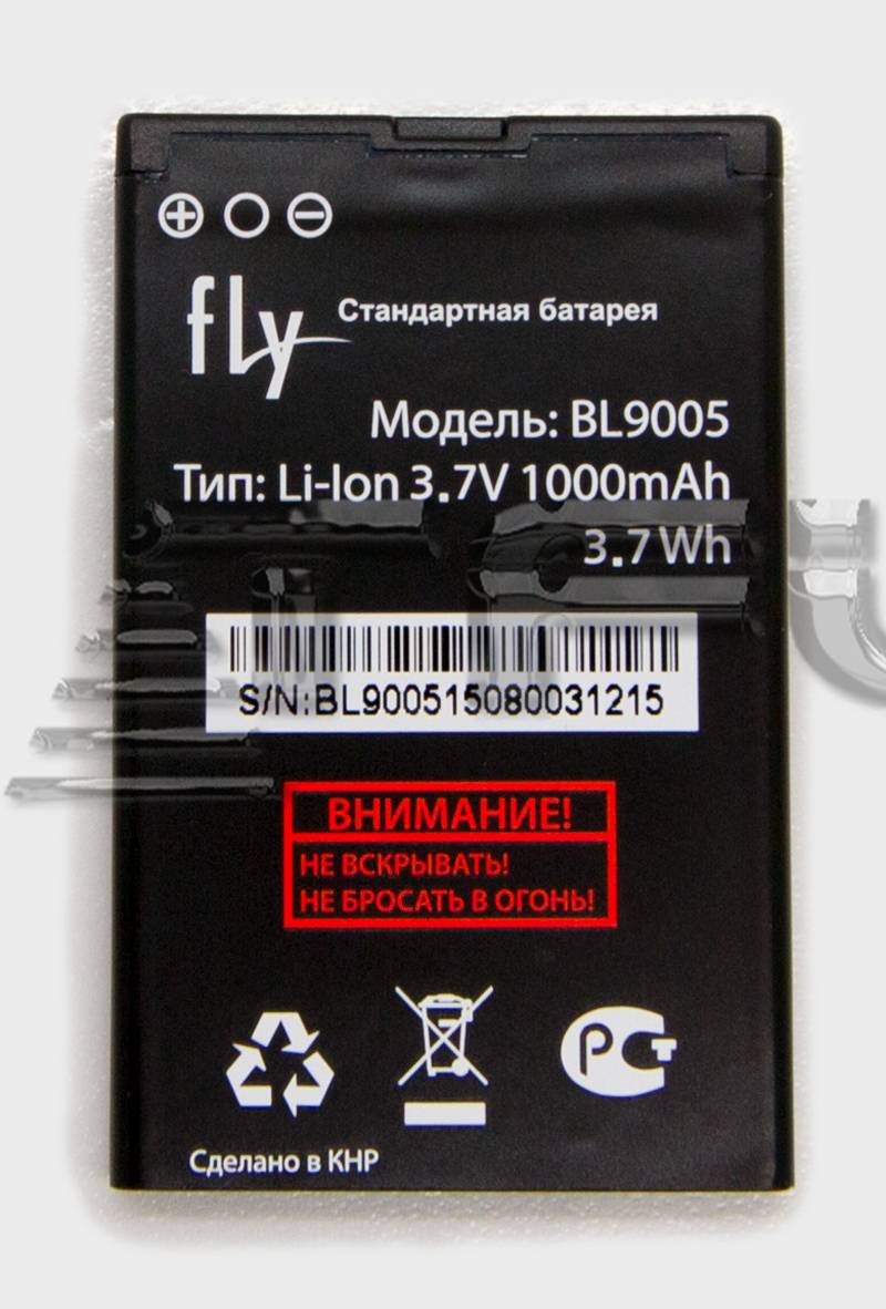 Аккумуляторная батарея (BL9005, 1000mAh) для FLY FF242, P.02.202.10.008 -  купить по выгодной цене |