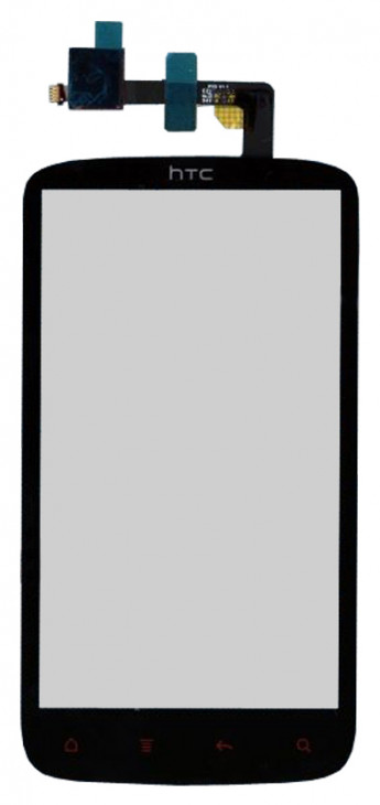 <!--Сенсорное стекло (тачскрин) для HTC Sensation XE Z715e G18 (черный)-->