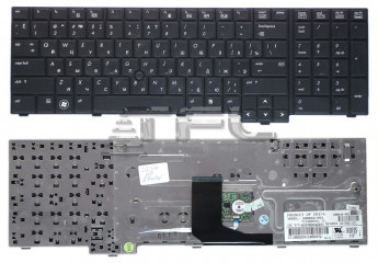 <!--Клавиатура для ноутбука HP Elitebook 8740W (черная)-->