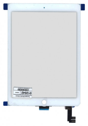<!--Сенсорное стекло (тачскрин) для iPad Air 2 (белый)-->