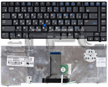 <!--Клавиатура для ноутбука HP Compaq 8510p  с трек-поинтом (черная)-->