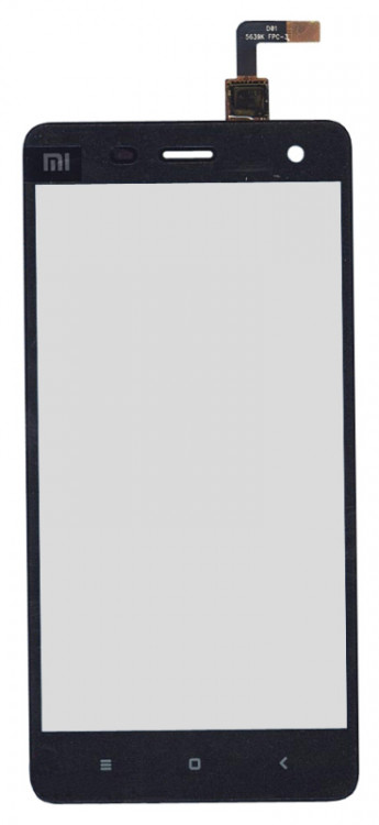 <!--Сенсорное стекло (тачскрин) для Xiaomi Mi4 (черный)-->