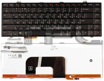 <!--Клавиатура для ноутбука Dell Studio 14 14z 1440 1450 1457 с подсветкой (черная)-->