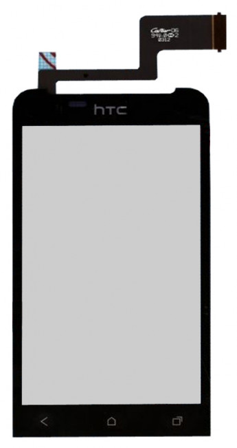<!--Сенсорное стекло (тачскрин) для HTC One V T320e (черный)-->