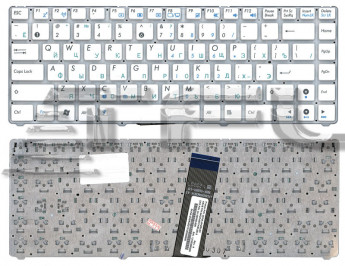 <!--Клавиатура для ноутбука Asus 1215 1225c 1225b (белая)-->