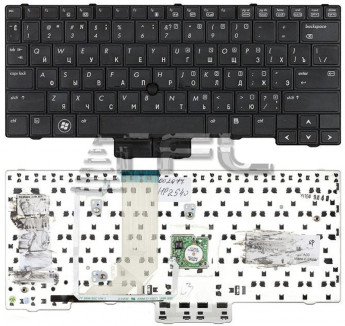 <!--Клавиатура для ноутбука HP EliteBook 2540P (черная)-->