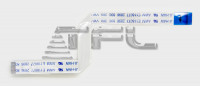 Шлейф тачпада для Asus U43JC-1A, 15P, 230mm, 14G124230150
