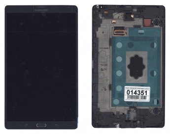 <!--Модуль (матрица + тачскрин) Samsung Galaxy Tab S 8.4 SM-T705 4G  с рамкой (серый)-->