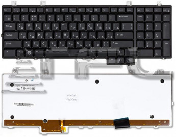 <!--Клавиатура для ноутбука Dell Studio 1735 1736 1737 с подсветкой (черная)-->