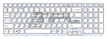 <!--Клавиатура для ноутбука Sony Vaio SVE17 (белая)-->