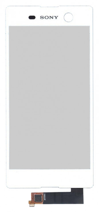 <!--Сенсорное стекло (тачскрин) для Sony Xperia M5 (белый)-->