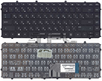 <!--Клавиатура для ноутбука HP ENVY 4-1000 с рамкой (черная)-->