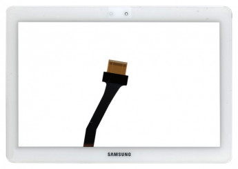 <!--Сенсорное стекло (тачскрин) Samsung Galaxy Note 10.1" N8000 (белый) -->