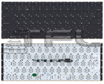<!--Клавиатура для ноутбука Apple MacBook 12" A1534 Early 2015 маленький Enter (черная)-->