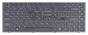 <!--Клавиатура для ноутбука Sony Vaio VPC-S с черной рамкой (черная)-->