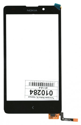 <!--Сенсорное стекло (тачскрин) для Nokia XL (черный)-->
